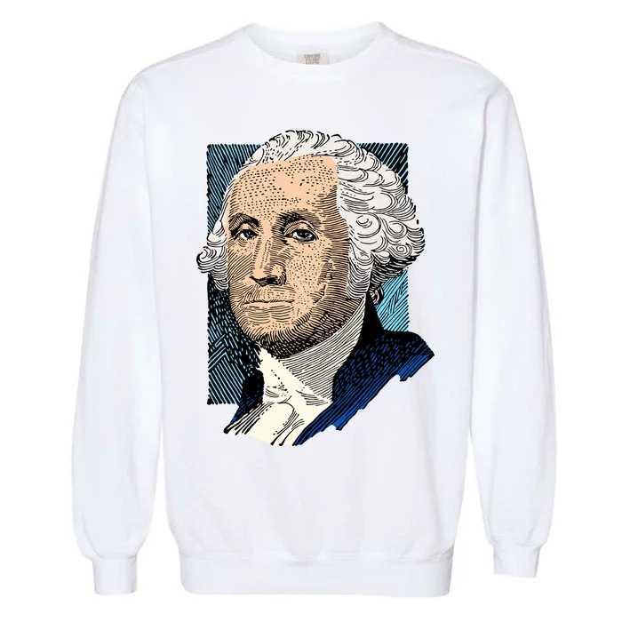 George Washington Portrait Garment-Dyed Sweatshirt