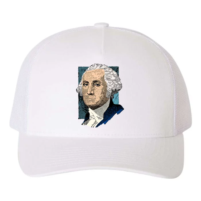 George Washington Portrait Yupoong Adult 5-Panel Trucker Hat