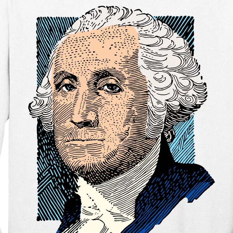 George Washington Portrait Long Sleeve Shirt