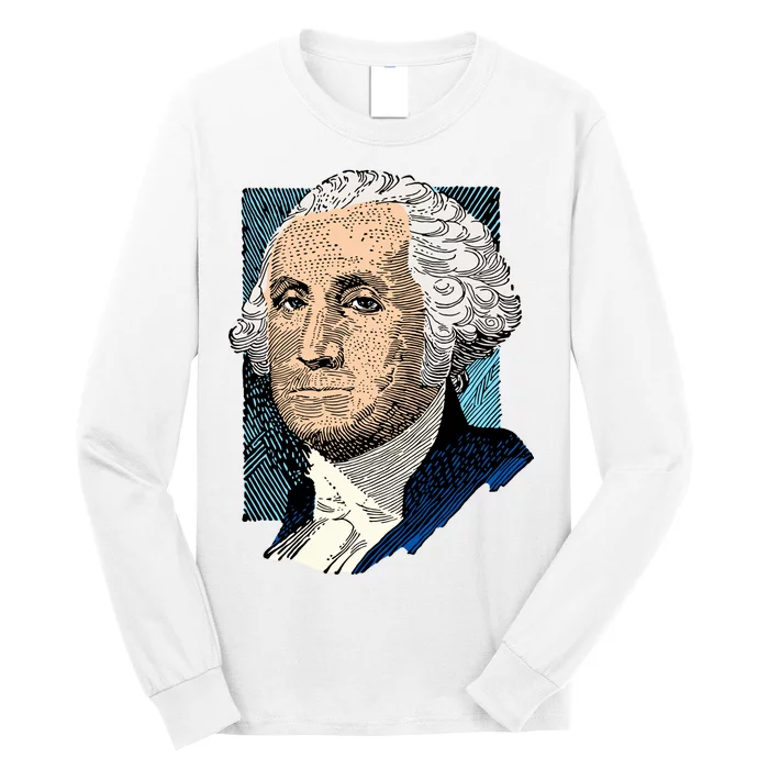 George Washington Portrait Long Sleeve Shirt