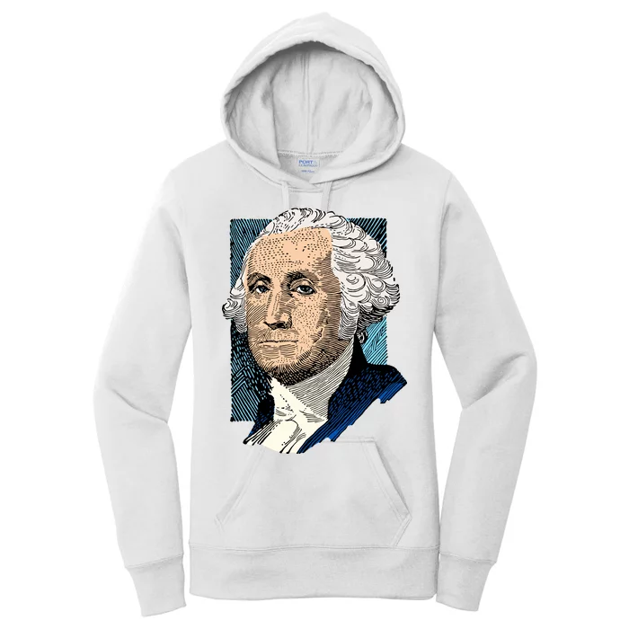 George Washington Portrait Women's Pullover Hoodie