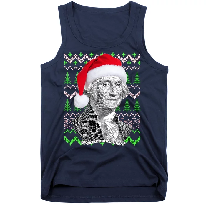 George Washington Ugly Christmas Sweater Tank Top