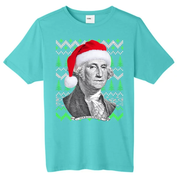 George Washington Ugly Christmas Sweater ChromaSoft Performance T-Shirt