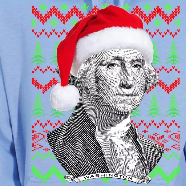 George Washington Ugly Christmas Sweater Unisex Surf Hoodie