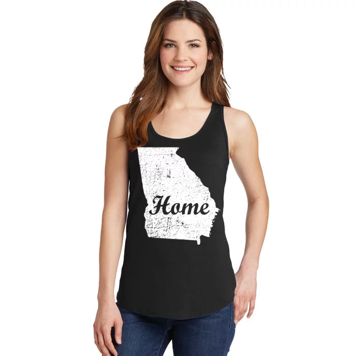 Georgia Home State Ladies Essential Tank