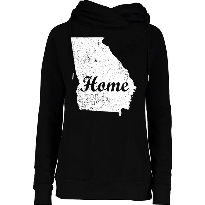 Georgia Home State Womens Funnel Neck Pullover Hood