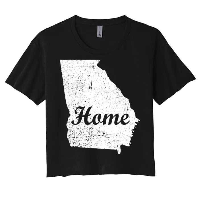 Georgia Home State Women's Crop Top Tee