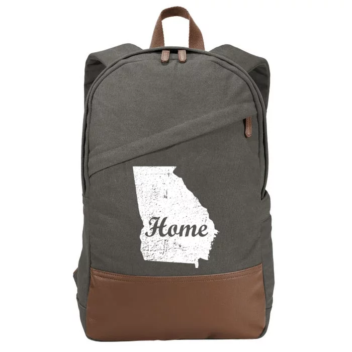 Georgia Home State Cotton Canvas Backpack