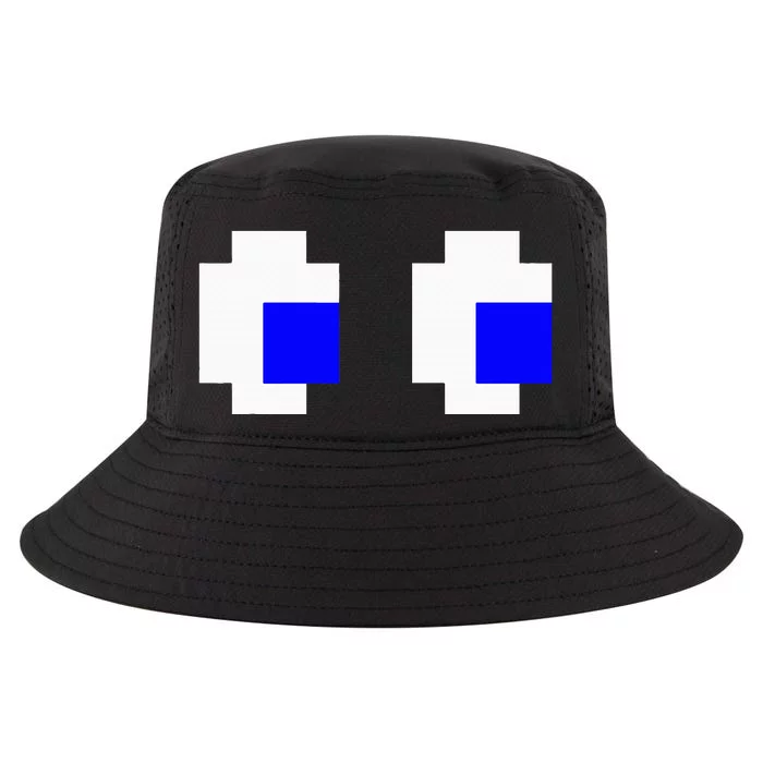 Ghost Eyes Pixel Arcade Video Game 8bit Matching Costume Cool Comfort Performance Bucket Hat