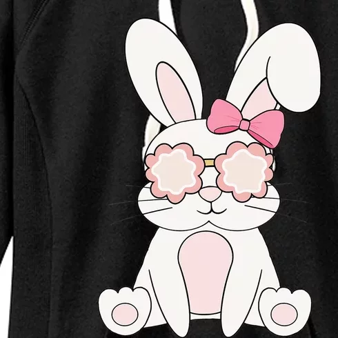 Groovy Easter Rabbit Bunny Happy Easter Day Women's Fleece Hoodie