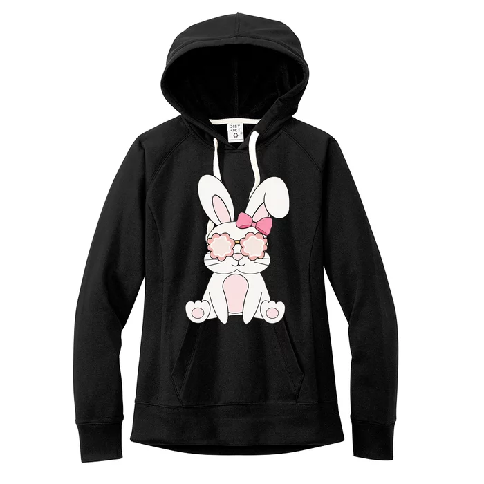 Groovy Easter Rabbit Bunny Happy Easter Day Women's Fleece Hoodie