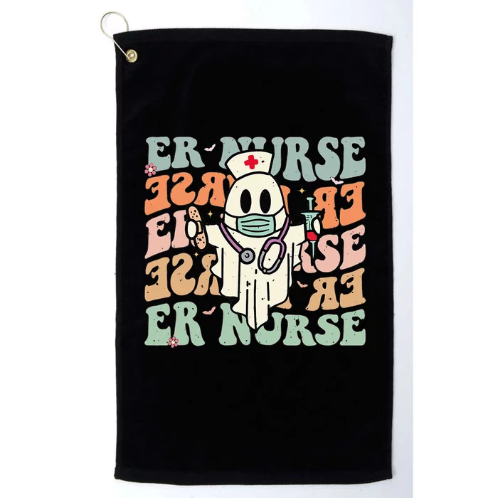 Groovy Emergency Room Nurse Funny Halloween Costume ER Nurse Platinum Collection Golf Towel