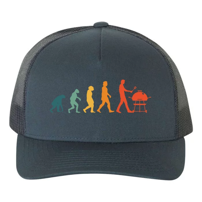 Grilling Evolution Retro Barbecue Party Bbq Gift Yupoong Adult 5-Panel Trucker Hat