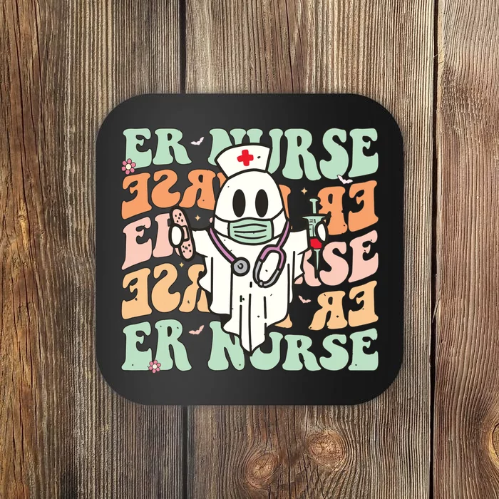 Groovy Emergency Room Nurse Funny Halloween Costume Er Nurse Coaster