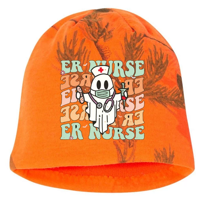 Groovy Emergency Room Nurse Funny Halloween Costume Er Nurse Kati - Camo Knit Beanie