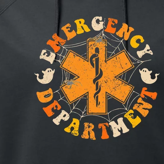 Groovy Emergency Room Nurse Halloween Costume Performance Fleece Hoodie