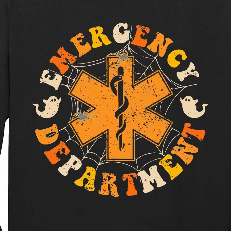 Groovy Emergency Room Nurse Halloween Costume Tall Long Sleeve T-Shirt