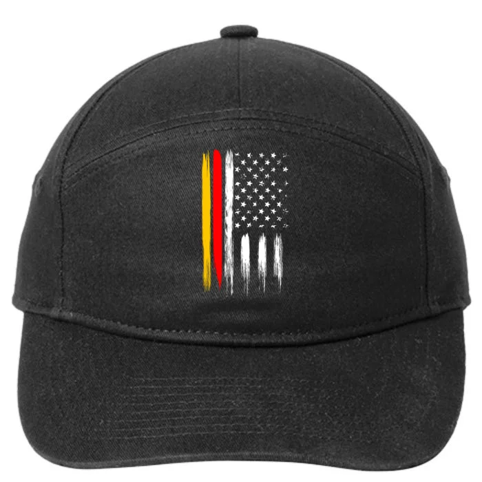 German American Oktoberfest Flag 7-Panel Snapback Hat