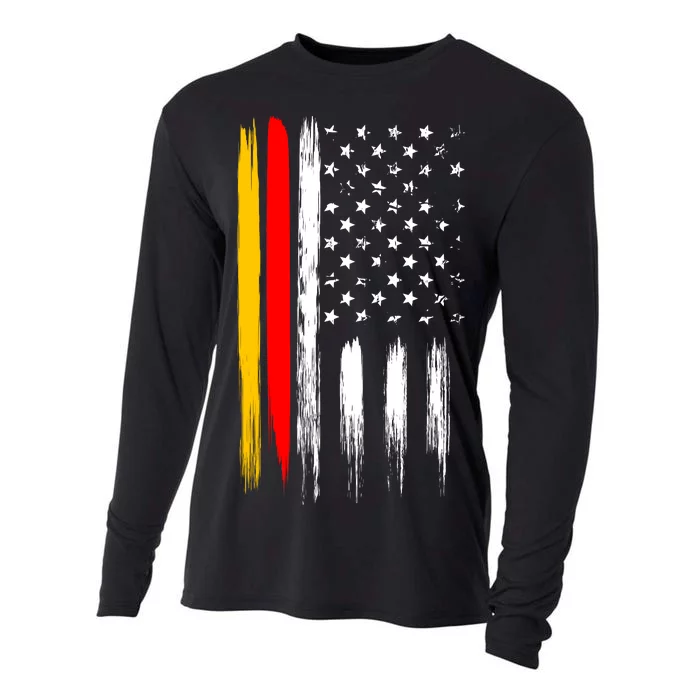 German American Oktoberfest Flag Cooling Performance Long Sleeve Crew