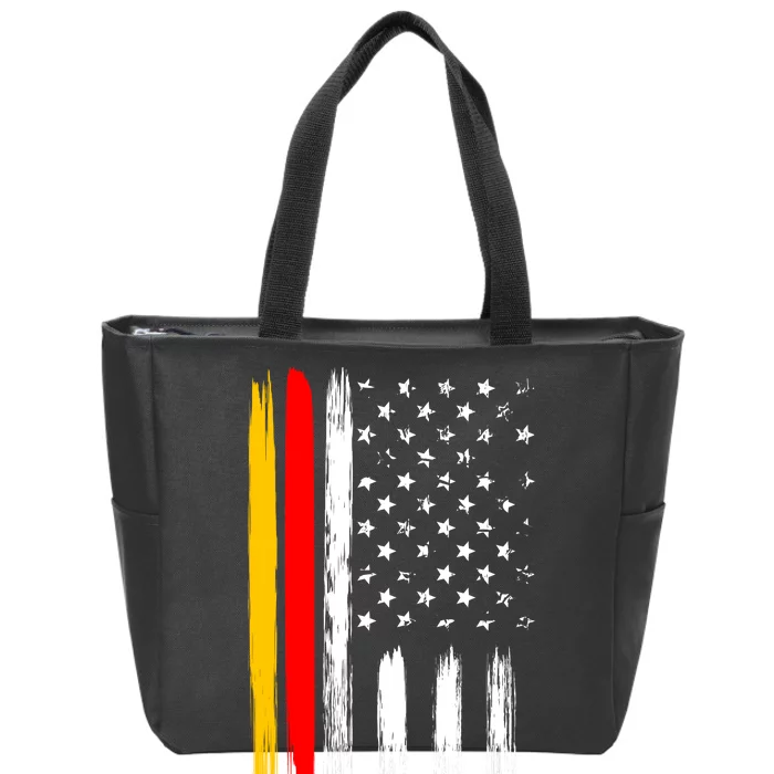 German American Oktoberfest Flag Zip Tote Bag