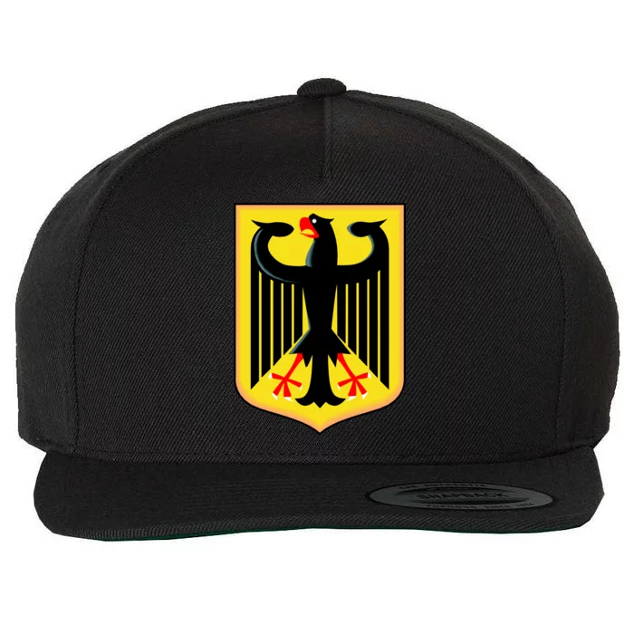 German Emblem Wool Snapback Cap