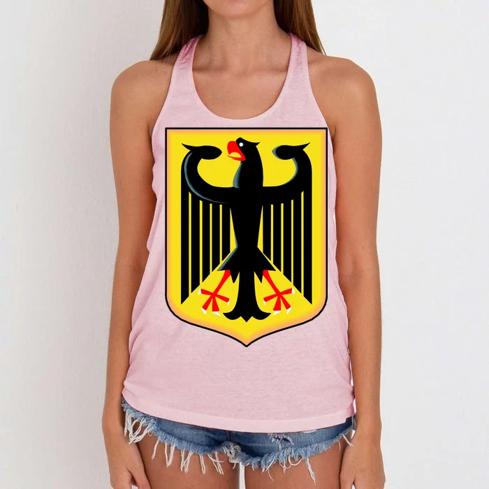 German Emblem Women's Knotted Racerback Tank