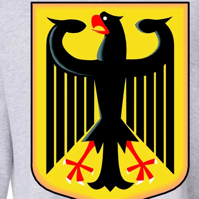 German Emblem Cropped Pullover Crew