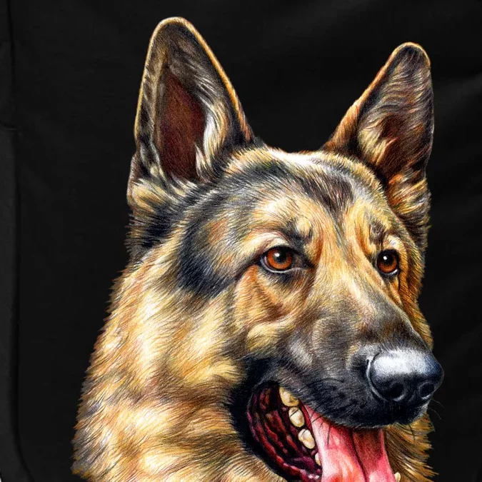 German Shepherd Face Impact Tech Backpack