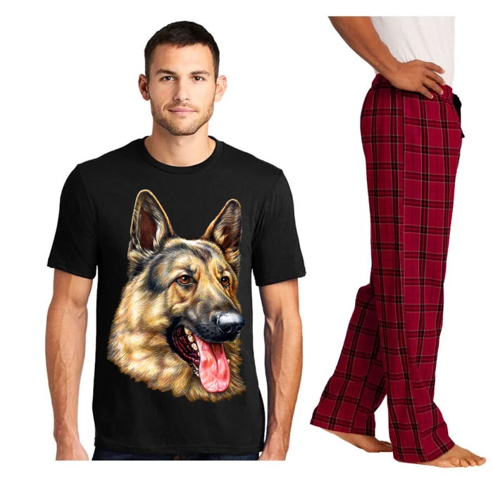 German Shepherd Face Pajama Set