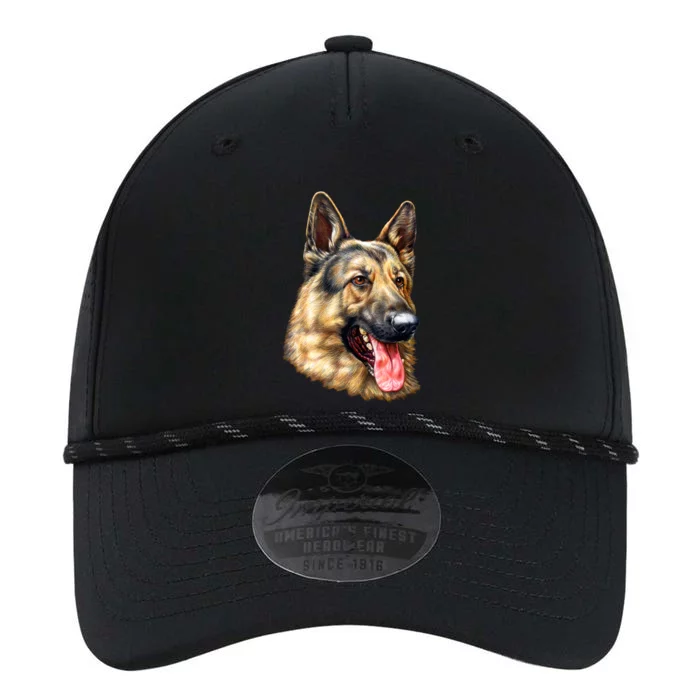 German Shepherd Face Performance The Dyno Cap