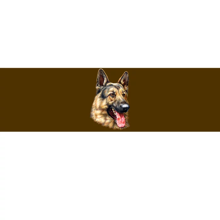 German Shepherd Face Bumper Sticker