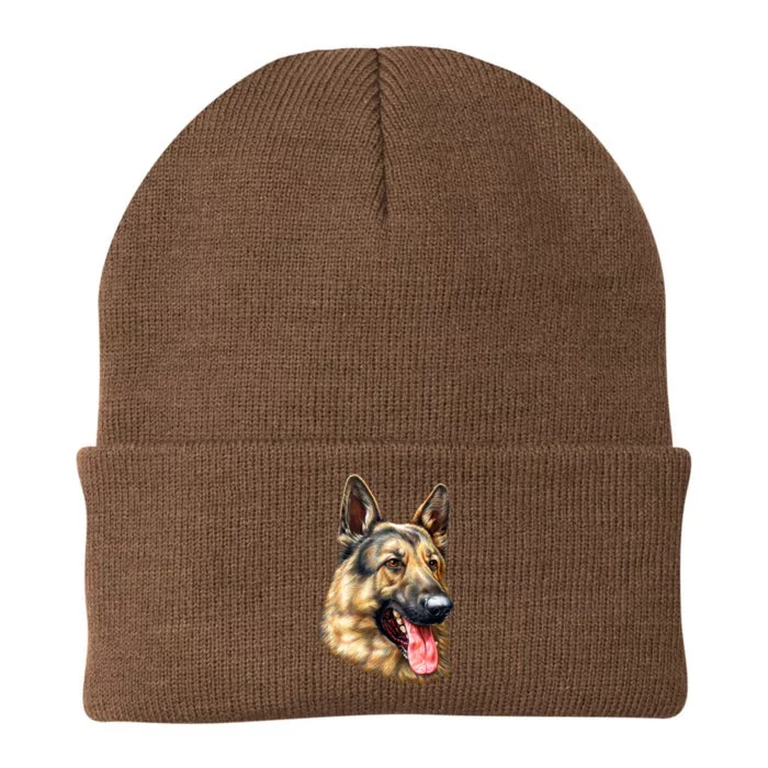 German Shepherd Face Knit Cap Winter Beanie