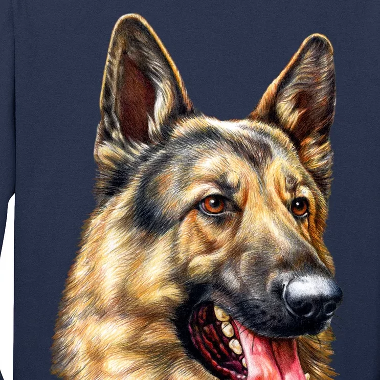 German Shepherd Face Long Sleeve Shirt