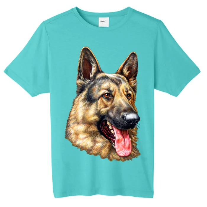 German Shepherd Face ChromaSoft Performance T-Shirt