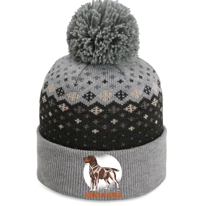 German Wirehaired Pointer Dog The Baniff Cuffed Pom Beanie