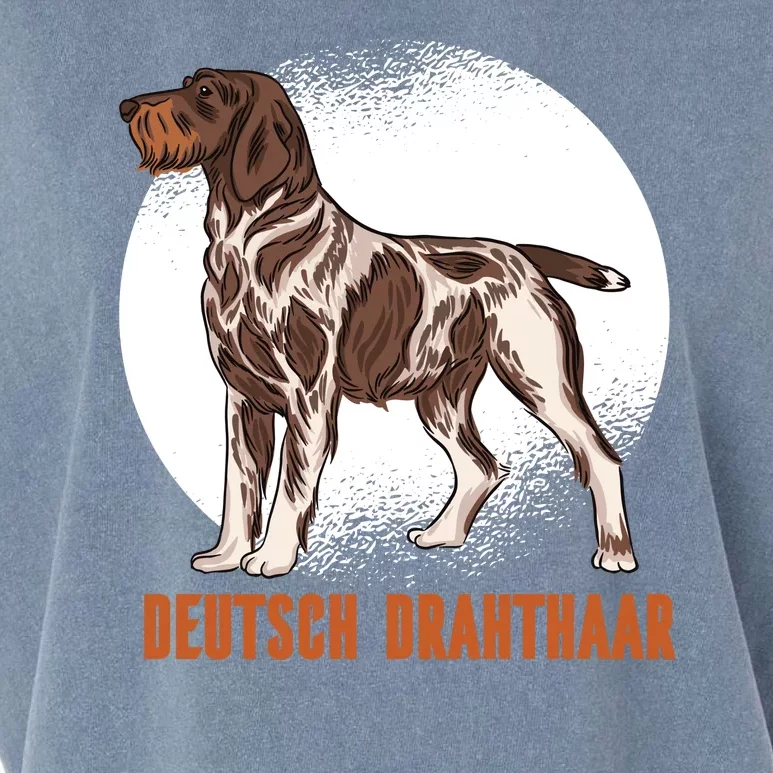 German Wirehaired Pointer Dog Garment-Dyed Women's Muscle Tee