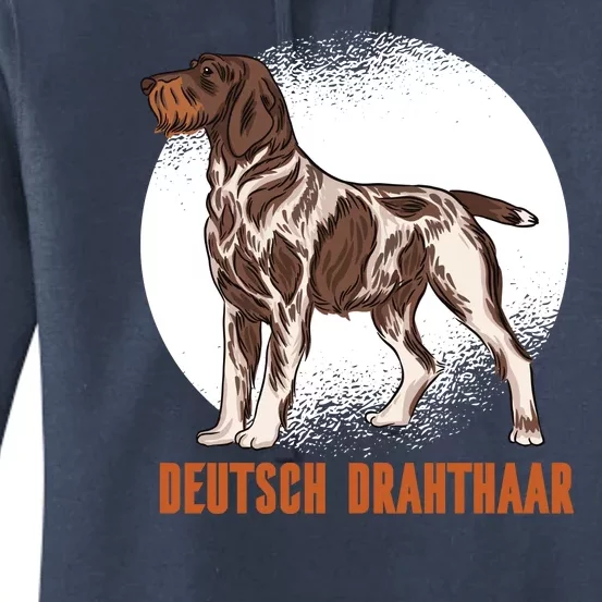 German Wirehaired Pointer Dog Women's Pullover Hoodie