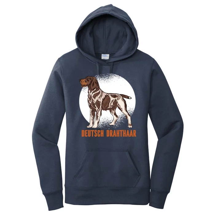 German Wirehaired Pointer Dog Women's Pullover Hoodie