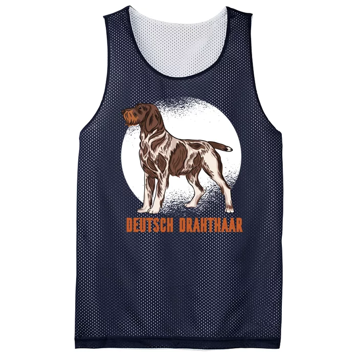 German Wirehaired Pointer Dog Mesh Reversible Basketball Jersey Tank