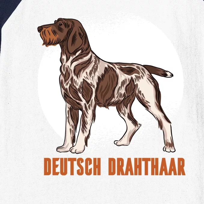 German Wirehaired Pointer Dog Baseball Sleeve Shirt