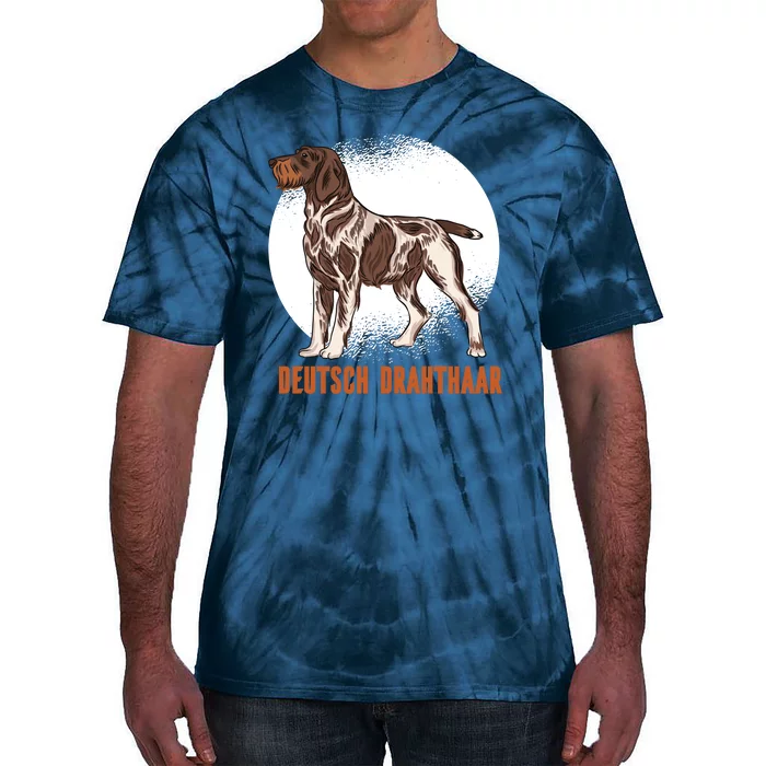 German Wirehaired Pointer Dog Tie-Dye T-Shirt