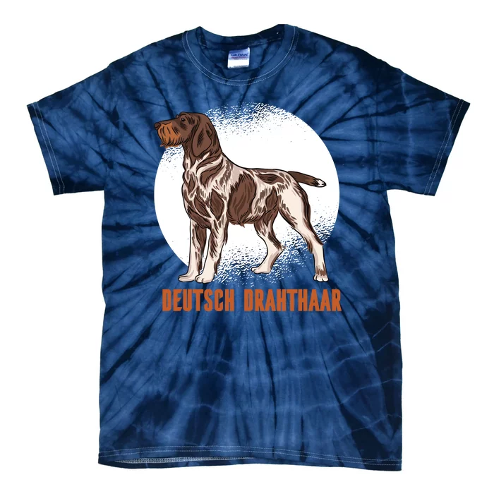 German Wirehaired Pointer Dog Tie-Dye T-Shirt