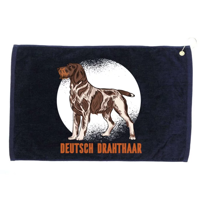 German Wirehaired Pointer Dog Grommeted Golf Towel