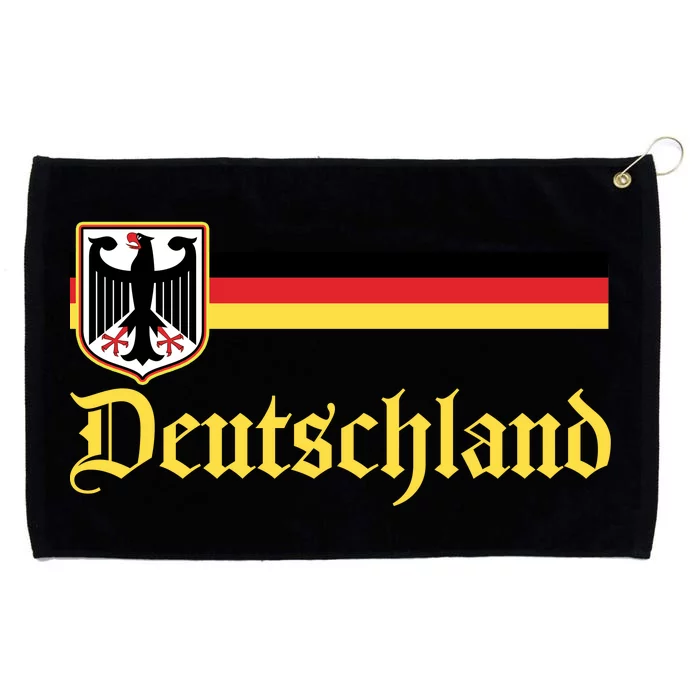 Germany Flag Stripe Logo Grommeted Golf Towel