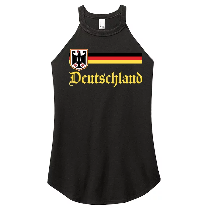 Germany Flag Stripe Logo Women’s Perfect Tri Rocker Tank