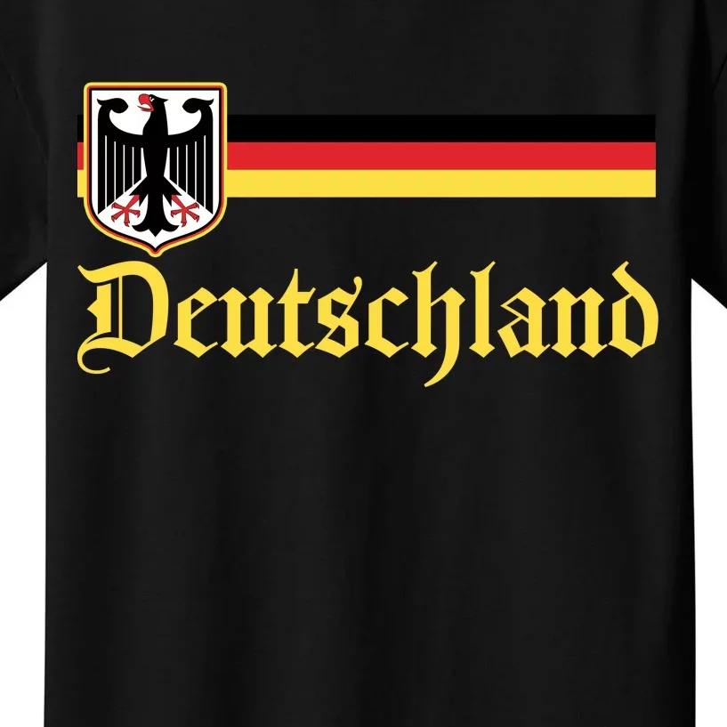 Germany Flag Stripe Logo Kids T-Shirt