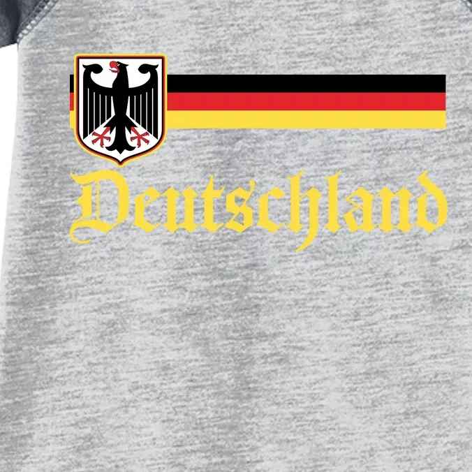 Germany Flag Stripe Logo Infant Baby Jersey Bodysuit