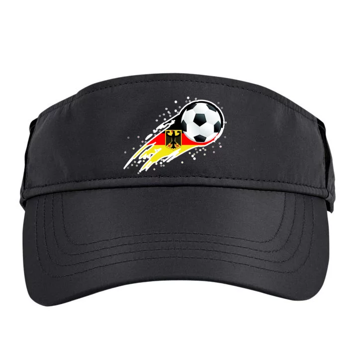 Germany Soccer Insignia Brush Strokes Adult Drive Performance Visor