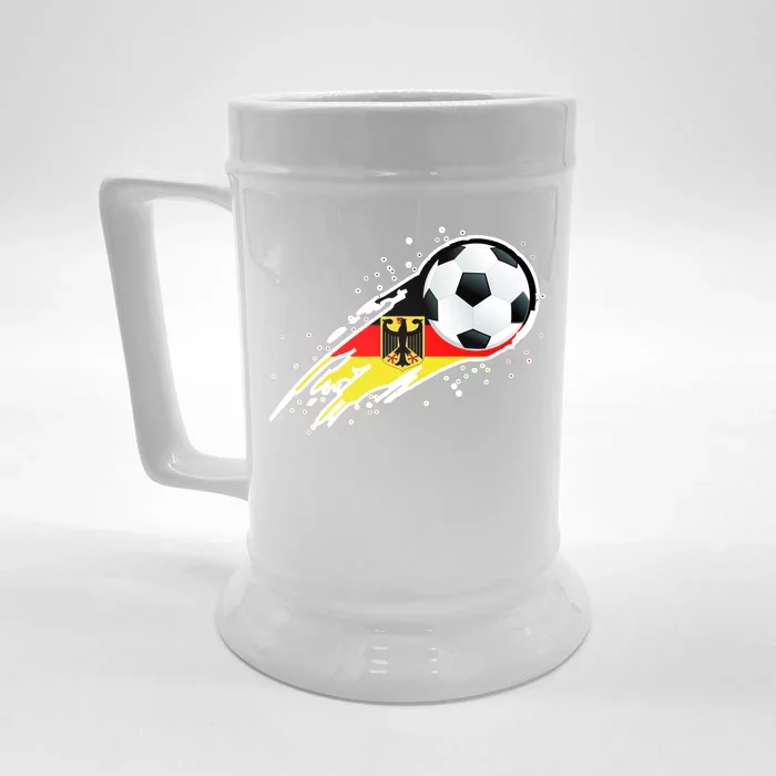 Germany Soccer Insignia Brush Strokes Front & Back Beer Stein