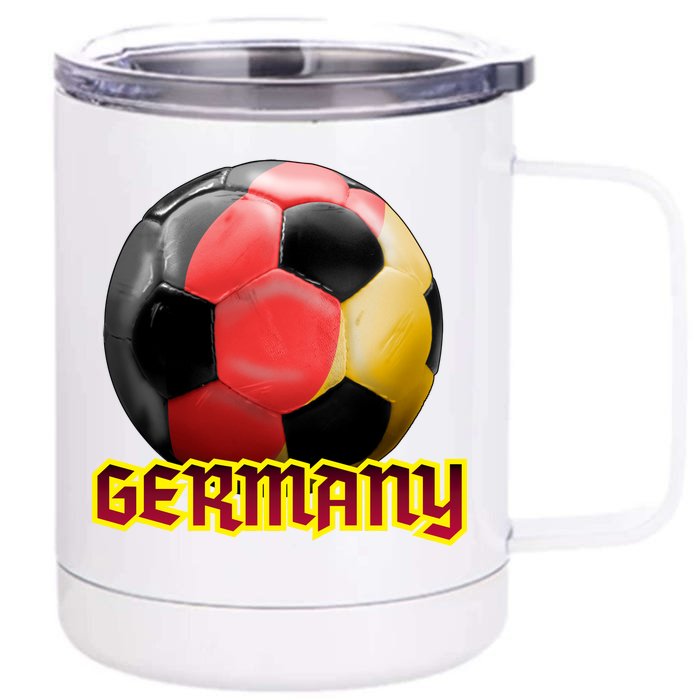 Germany Soccer Logo Front & Back 12oz Stainless Steel Tumbler Cup